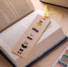 Load image into Gallery viewer, Rifle Paper Co. Studious Cats Bookmark
