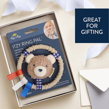 Load image into Gallery viewer, *NEW* Itzy Ring Pal™ - Teething Ring with Plush Character: Taupe Bear
