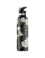 Load image into Gallery viewer, MAGNOLIA Dark Garden 25 oz Insulated Water Bottle : Gift Tube
