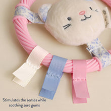 Load image into Gallery viewer, *NEW* Itzy Ring Pal™ - Teething Ring with Plush Character: Taupe Bear

