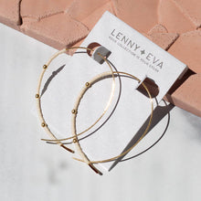 Load image into Gallery viewer, Confetti Beaded Earrings-Ivory, Minimalist, Threader, Hoops
