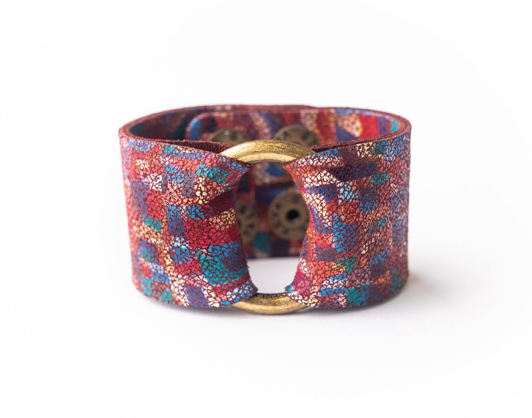 Deco Leather Cuff - 2 sizes