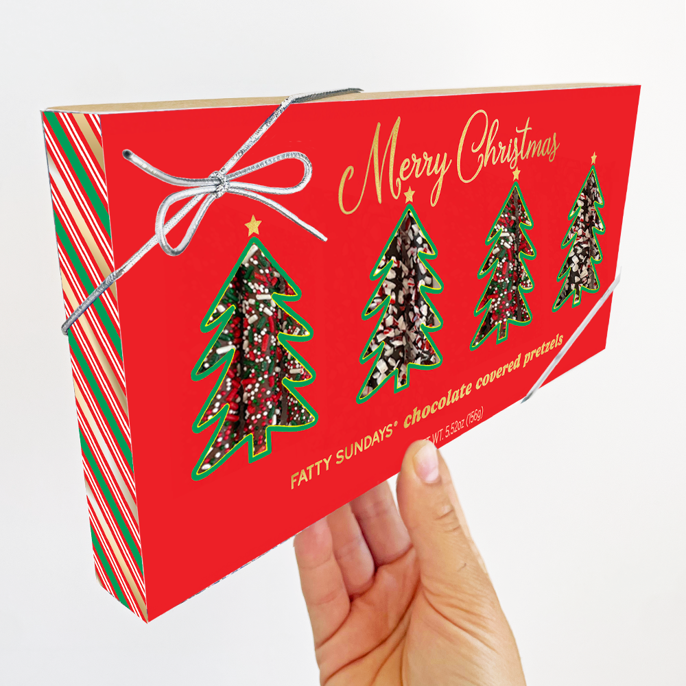 Christmas Sprinkle and Peppermint Pretzels Gift Set