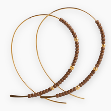 Load image into Gallery viewer, Confetti Beaded Earrings-Sienna, Minimalist, Threader, Hoops
