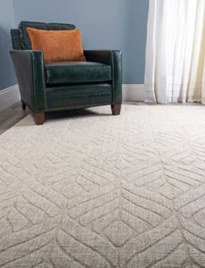 Textured Leaf Area Rug