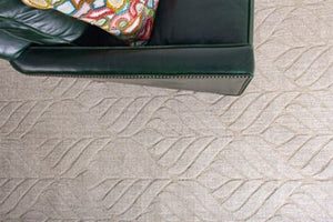 Textured Leaf Area Rug