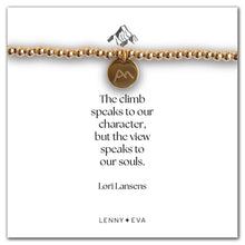 Load image into Gallery viewer, Mountain Bracelet-&quot;The climb speaks to our character...&quot;
