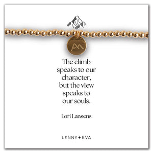 Mountain Bracelet-"The climb speaks to our character..."