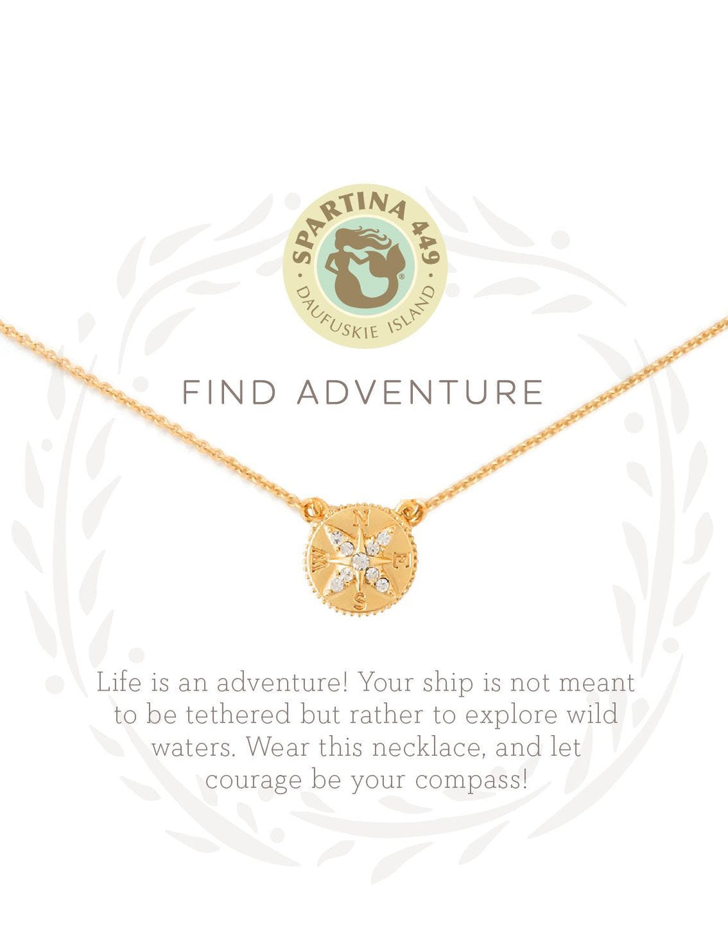 Adventure Compass Sea La Vie Necklace by Spartina