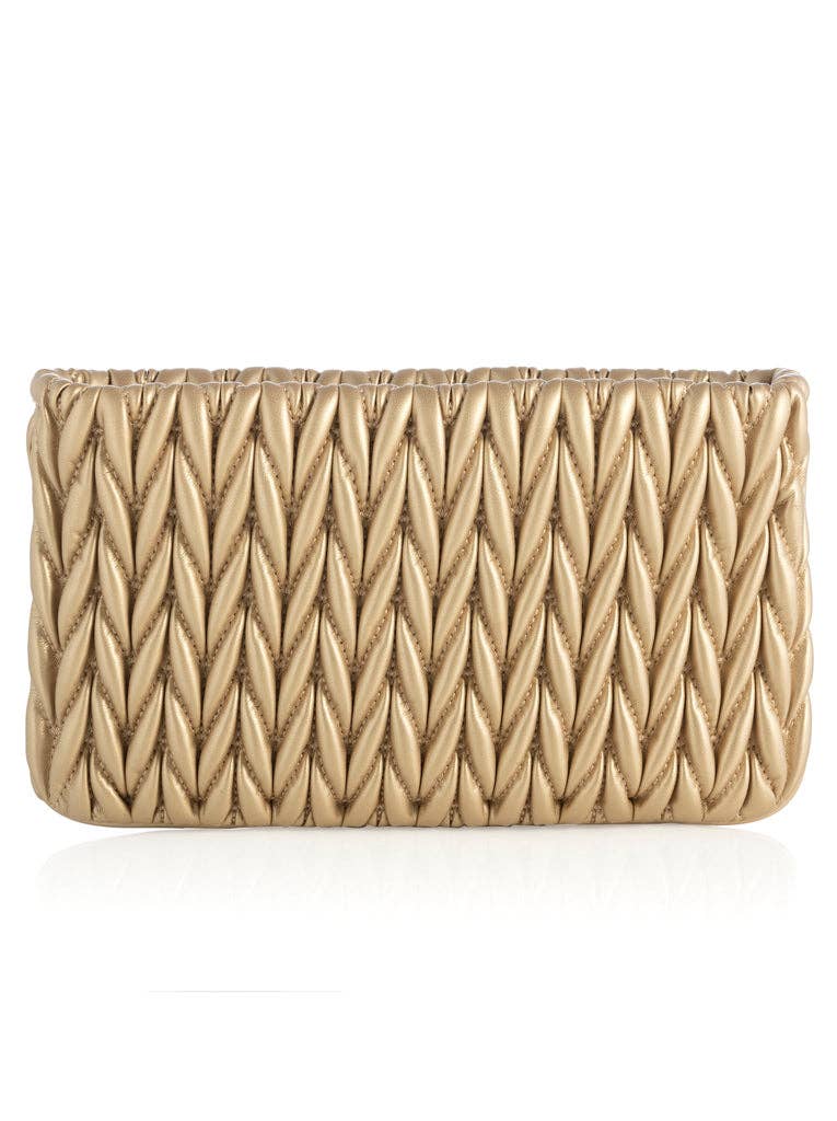 JODY ZIP POUCH: Gold