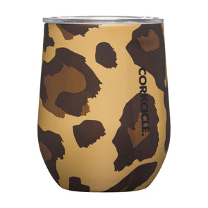 Corkcicle Luxe Leopard Canteen, Tumbler and Stemless Wine Cup