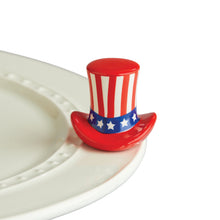 Load image into Gallery viewer, Nora Fleming Minis - Celebrations Collection - fiesta, 4th of July flag, star, Uncle Sam&#39;s hat &amp; Uncle Sam, birthday, baby, wedding, graduation &amp; cross
