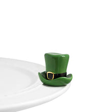 Load image into Gallery viewer, Nora Fleming Minis - St. Patrick&#39;s Day Collection - shamrock &amp; St. Paddy&#39;s hat
