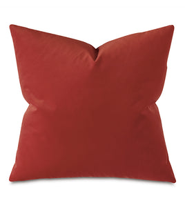 Uma Velvet Decorative Pillow In Brown & Rust