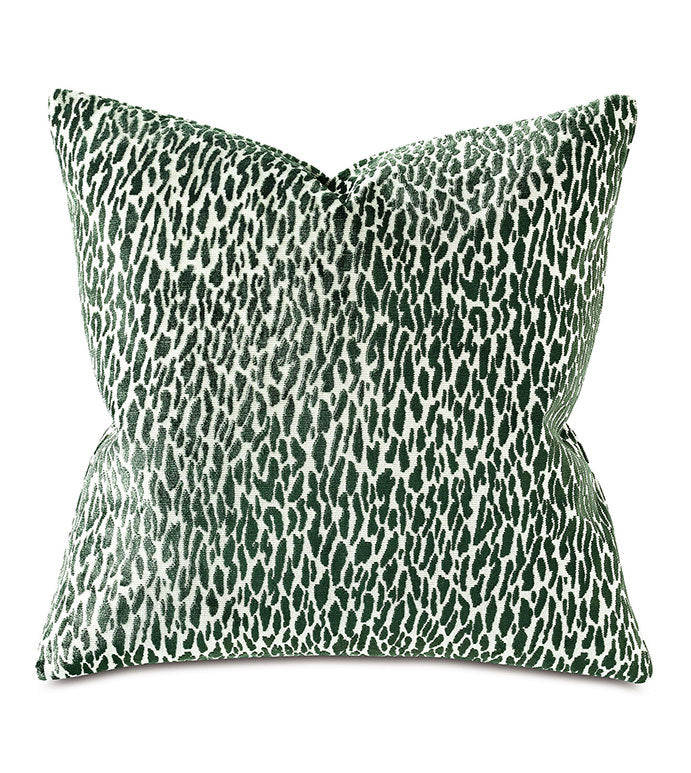 Earl Woven Emerald Decorative Pillow