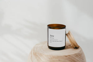 Dictionary Meaning Candles - "Sentiment" Collection - Love, Home, Smile & Thank You