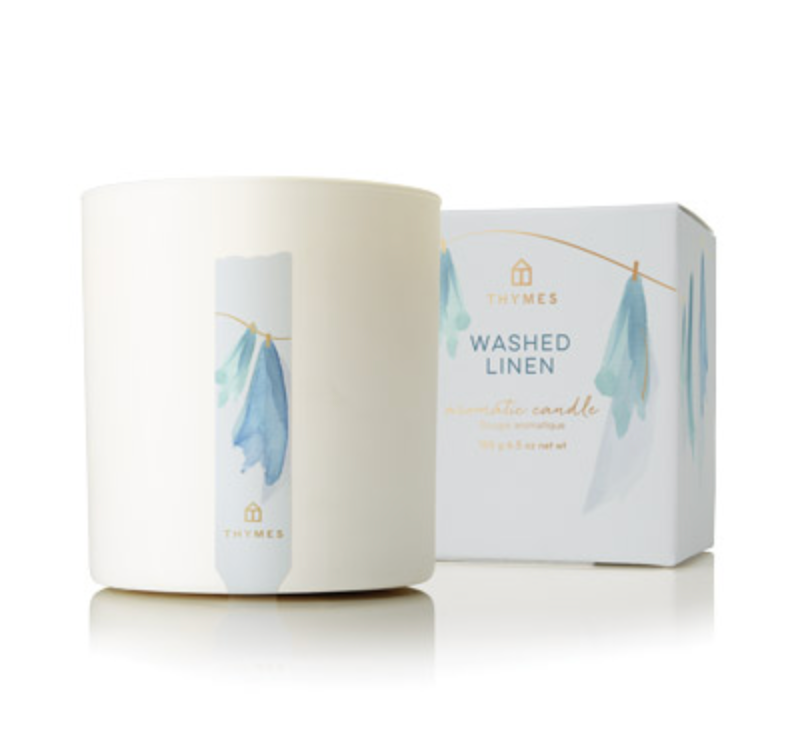 Washed Linen Collection by Thymes - Candle, Fragrance Mist, Hand Wash, Hand Cream & Lotion
