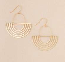 Load image into Gallery viewer, Solar Rays Earrings - Gold Vermeil or Sterling Silver
