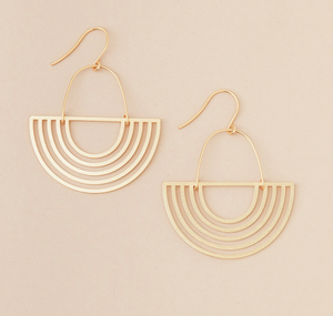 Solar Rays Earrings - Gold Vermeil or Sterling Silver