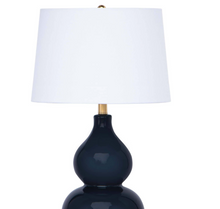 Load image into Gallery viewer, Madison Ceramic Table Lamp - Navy
