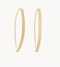 Load image into Gallery viewer, Gold Arc Hoop Earrings
