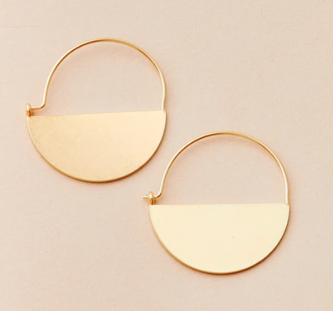 Lunar Hoop - Gold Vermeil