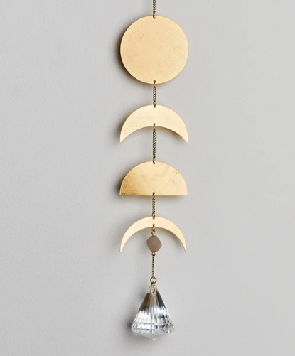 Suncatcher- Moon Phase/Moonstone