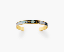 Load image into Gallery viewer, Garden Party Blue Skinny Cuff
