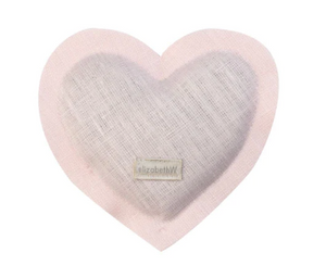 Lavender Heart Sachet Pink Linen