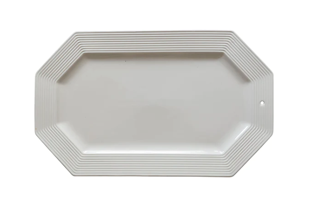 Pinstripe Octagonal Platter