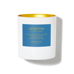 Jetsetter - White/Gold 8oz Coconut Wax Candle
