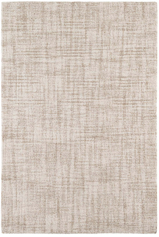 Crosshatch Ivory Micro Hooked Wool Rug