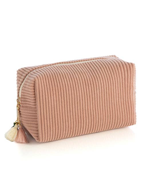 ROUX BOXY ZIP POUCH: Blush