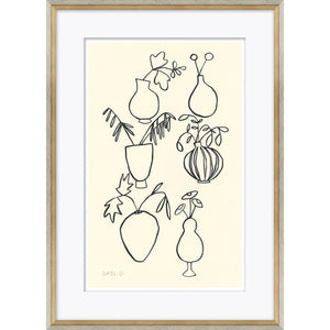 Vessels II Glass Framed Print