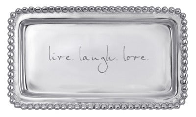 Statement Trays by Mariposa: Live Laugh Love, The Best Is Yet To Come