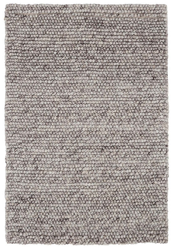 Niels Woven Wool/Viscose Rug - Grey or Ivory