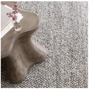 Niels Woven Wool/Viscose Rug - Grey or Ivory