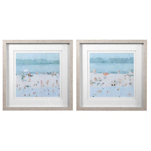 Load image into Gallery viewer, Sea Glass Sandbar Framed Prints - Set of 2
