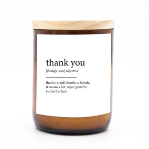 Dictionary Meaning Candles - "Sentiment" Collection - Love, Home, Smile & Thank You